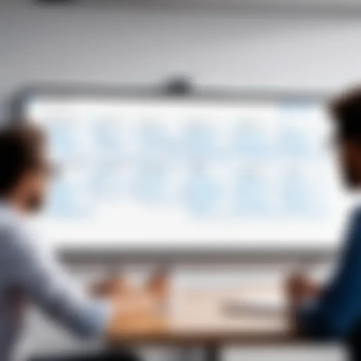 Visual representation of a brainstorming session using Microsoft Whiteboard