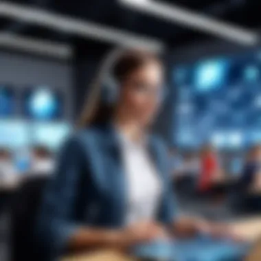 The Future of Learning: Technology in the Classroom A modern classroom utilizing advanced technology