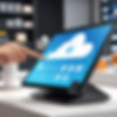 Benefits of Cloud POS Systems Diagram illustrating the benefits of Cloud POS systems in retail.