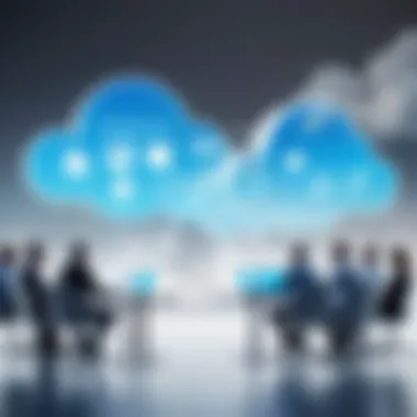 Collaborative Implementation of Cloud POS Retail business professionals discussing Cloud POS implementation.