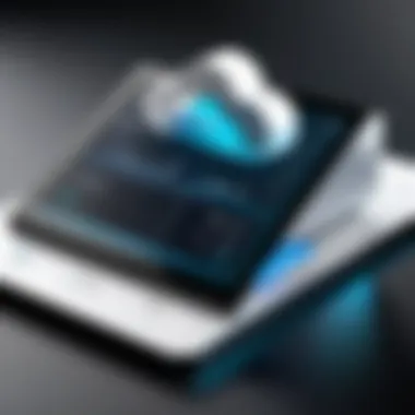 Innovative Cloud POS Interface A sleek Cloud POS interface showcasing sales data analytics.
