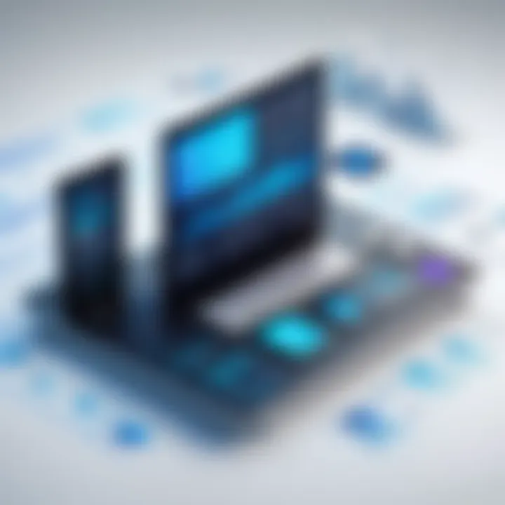 Infographic showcasing technological solutions for financial management