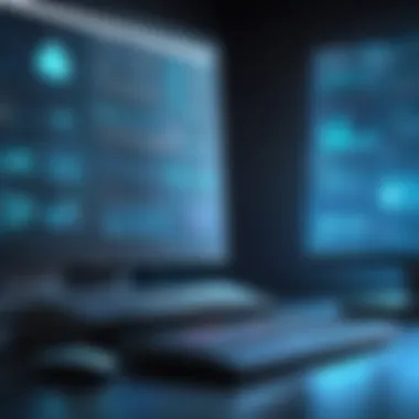 Cybersecurity in Data Entry A secure data exchange concept highlighting cybersecurity measures