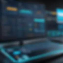 An intricate dashboard displaying ticket management tools