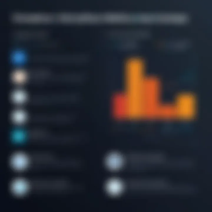 Chart comparing compliance metrics before and after implementing Netwrix software