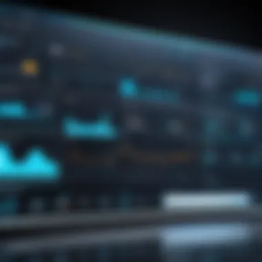 Advanced Analytics Dashboard in Optical Sales Software Sophisticated optical sales software interface showcasing analytics