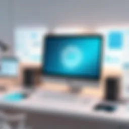 Visual representation of digital decluttering process