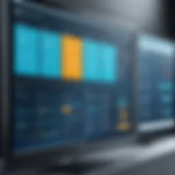 Visual representation of scheduling software interface