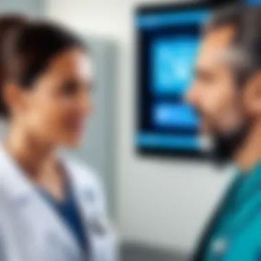 Healthcare professional engaging with a Spanish-speaking patient