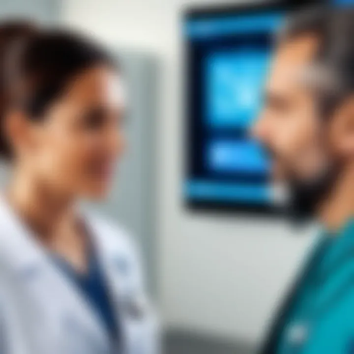 Healthcare professional engaging with a Spanish-speaking patient