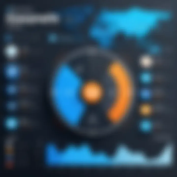 Graph depicting social media engagement statistics