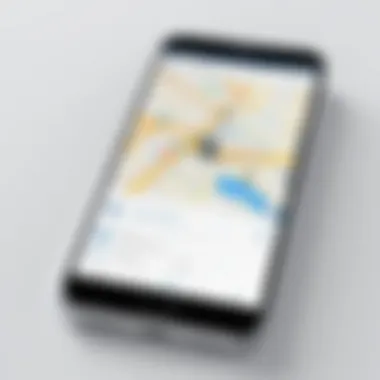 Digital Store Locator Interface Visualization of a digital store locator interface on a mobile device