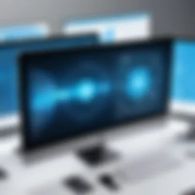 High-Resolution Screen Sharing Technology Visual representation of high-resolution screen sharing technology