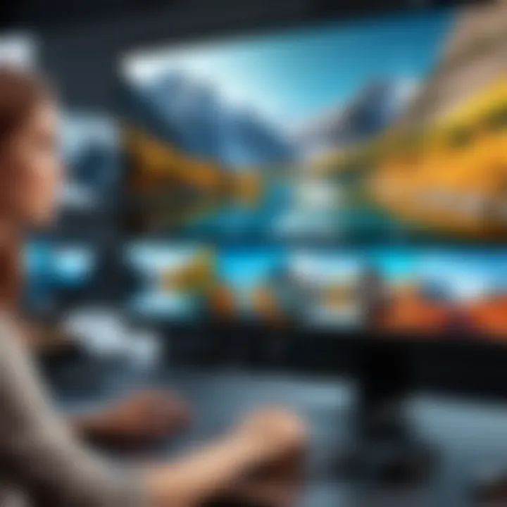A captivating scene edited with advanced color grading techniques