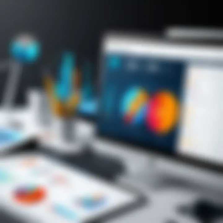 A graphical representation of statistical data analysis tools showcasing various outputs