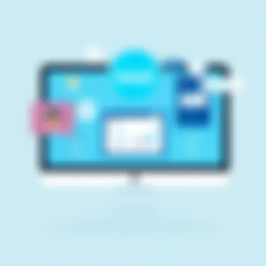 Visual representation of Intuit software interface for self-employed users
