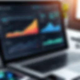 A sophisticated dashboard showcasing financial metrics
