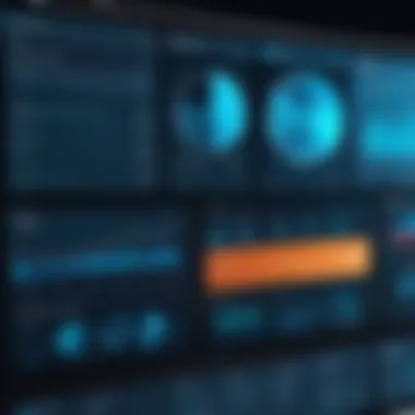 The Core Functionalities of HRIS A digital dashboard representing HRIS functionalities