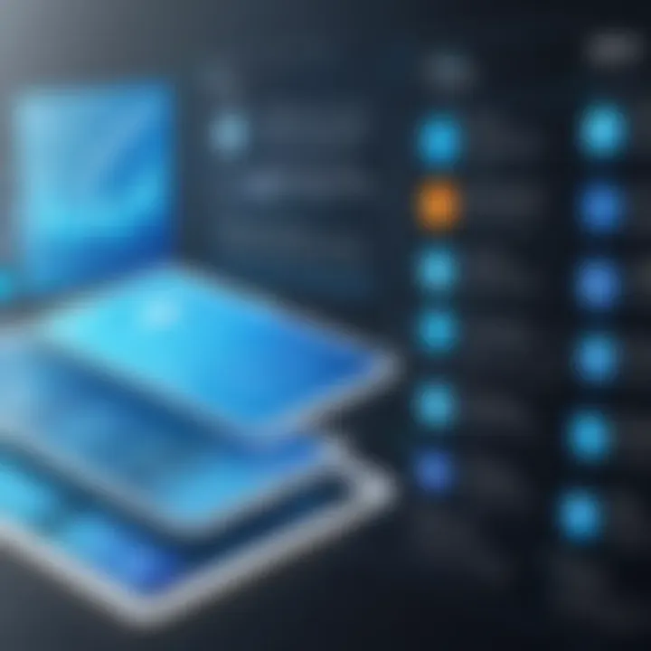 An infographic showcasing various HRIS solutions on the market