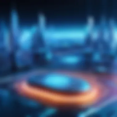 Emerging Technologies in Cyber Security A futuristic landscape illustrating emerging technologies