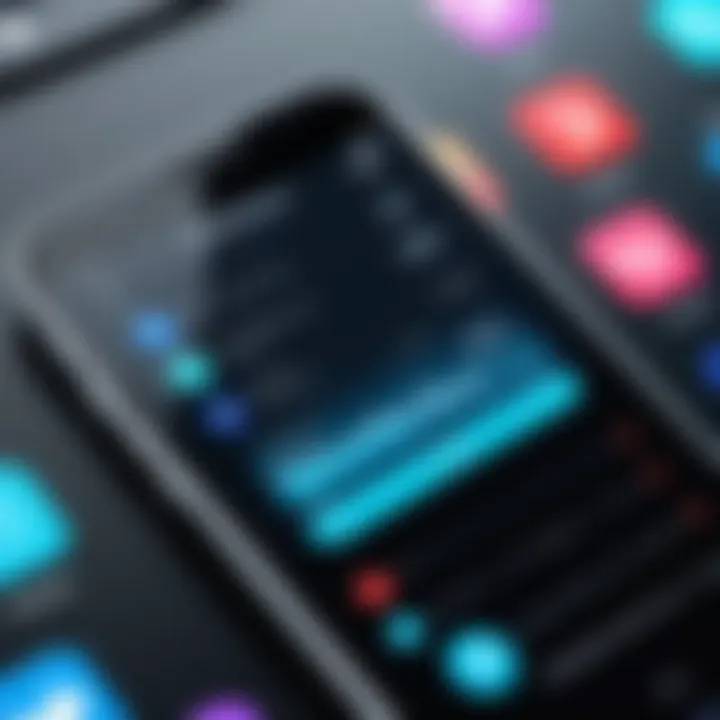 A smartphone app interface for health reminders
