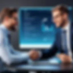 Engaging conversation between a sales representative and a client