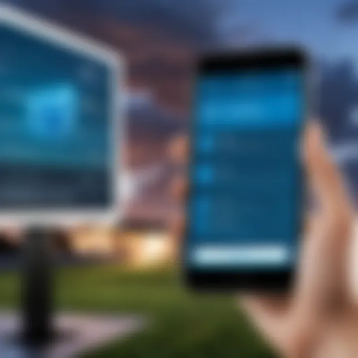 Field service professionals utilizing Salesforce Field Lightning on mobile devices