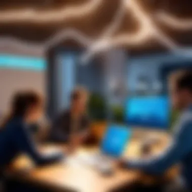 Team Collaboration Enabled by Salesforce Field Lightning Team collaboration scene facilitated by Salesforce Field Lightning
