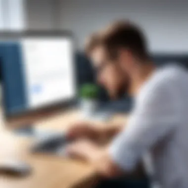 User receiving support for login issues
