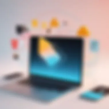 File Sharing with WeTransfer A visual representation of file-sharing concept with WeTransfer