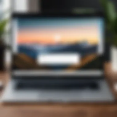 WeTransfer User Interface on Laptop An overview of the WeTransfer interface displayed on a laptop